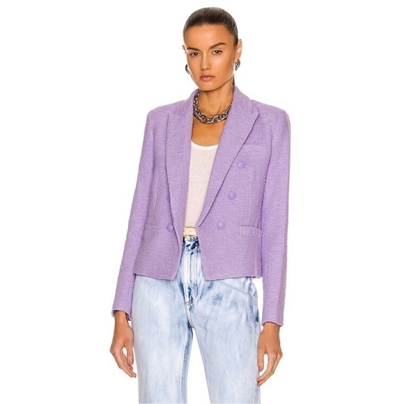 LAgence Brooke Double Breasted Crop Blazer - Picture 3 of 13